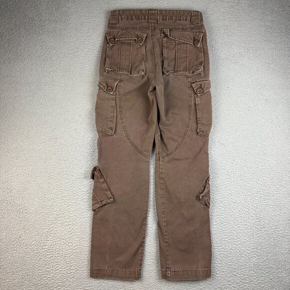 Matchstick Military Cargo Pants Men 28x28 Brown Relaxed Outdoors Faded Gorpcore - Picture 2 of 8